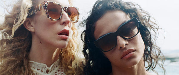 Two girls wearing Chloe sunglasses 