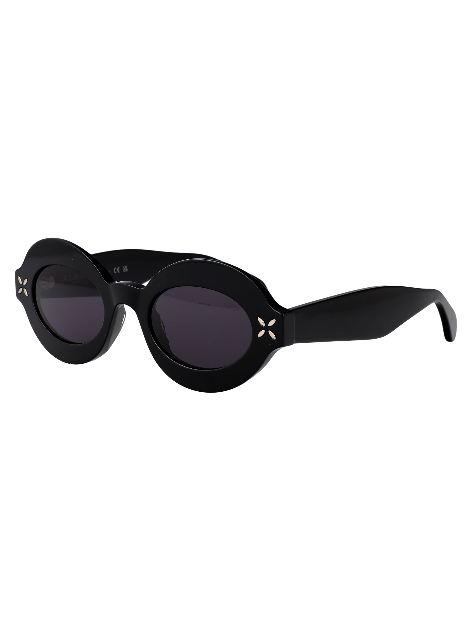Alaïa AA0059S sunglasses in black-black-grey acetate