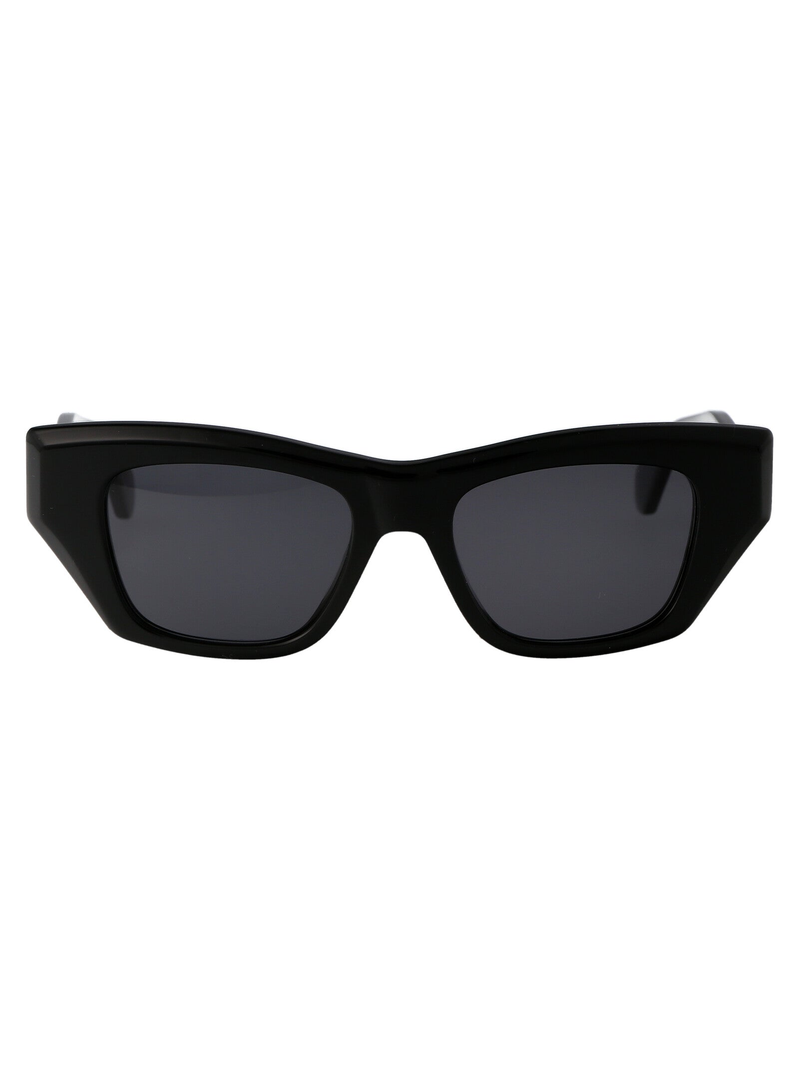 Alaïa AA0074S sunglasses side view in black acetate