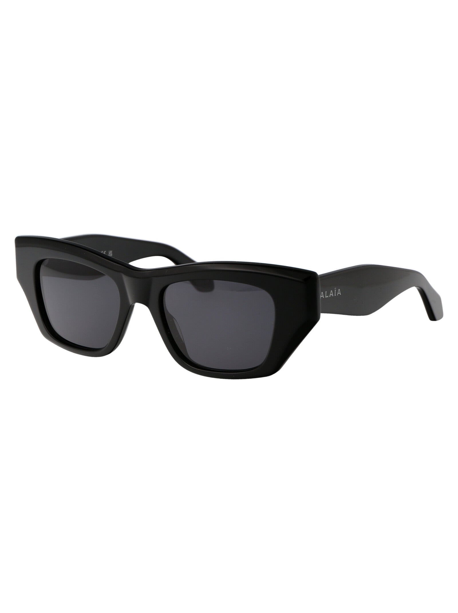 Alaïa AA0074S sunglasses in black acetate with smoke lenses