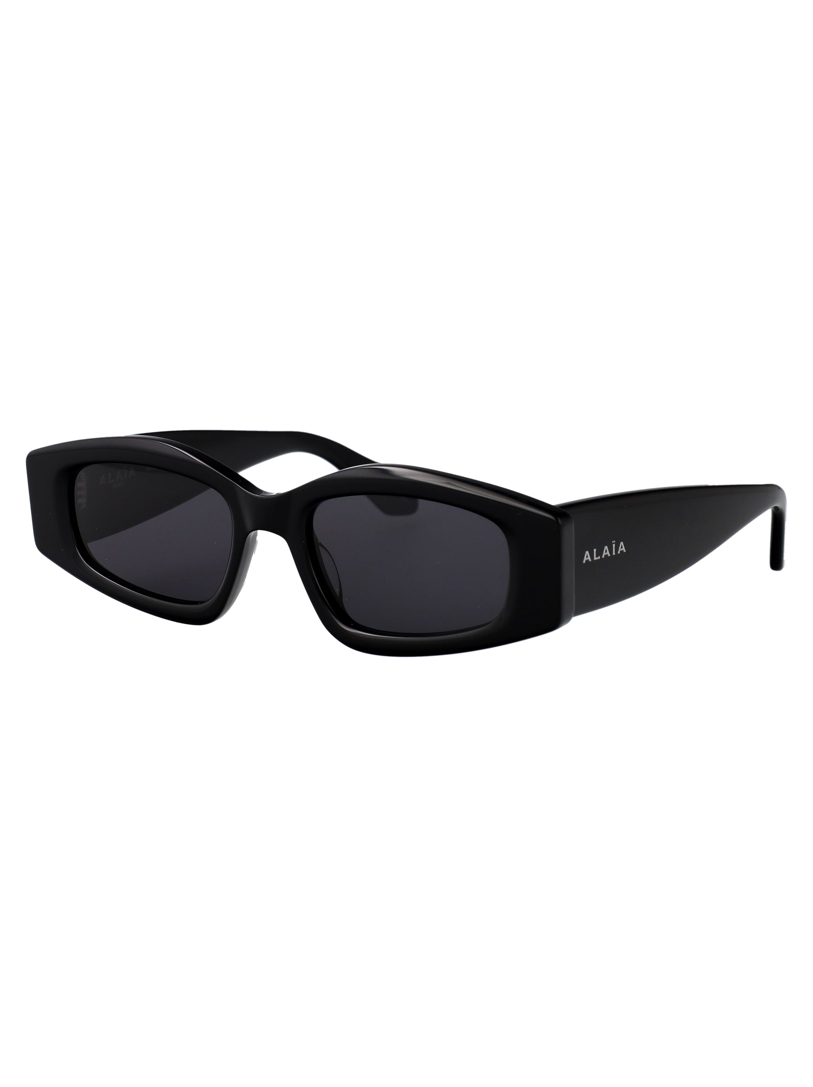 Alaïa AA0079S sunglasses in Black-Black-Grey acetate