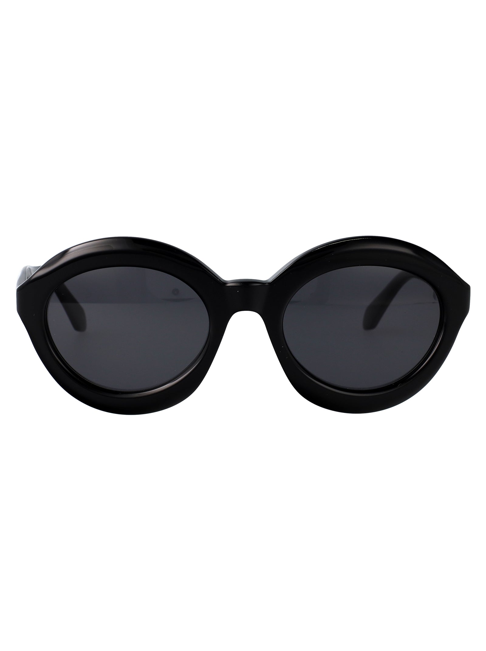 Alaïa AA0088S sunglasses side view in black-black-grey acetate