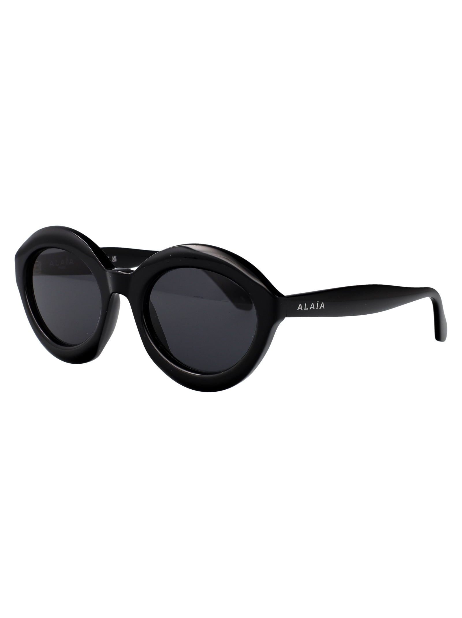 Alaïa AA0088S sunglasses in black-black-grey acetate
