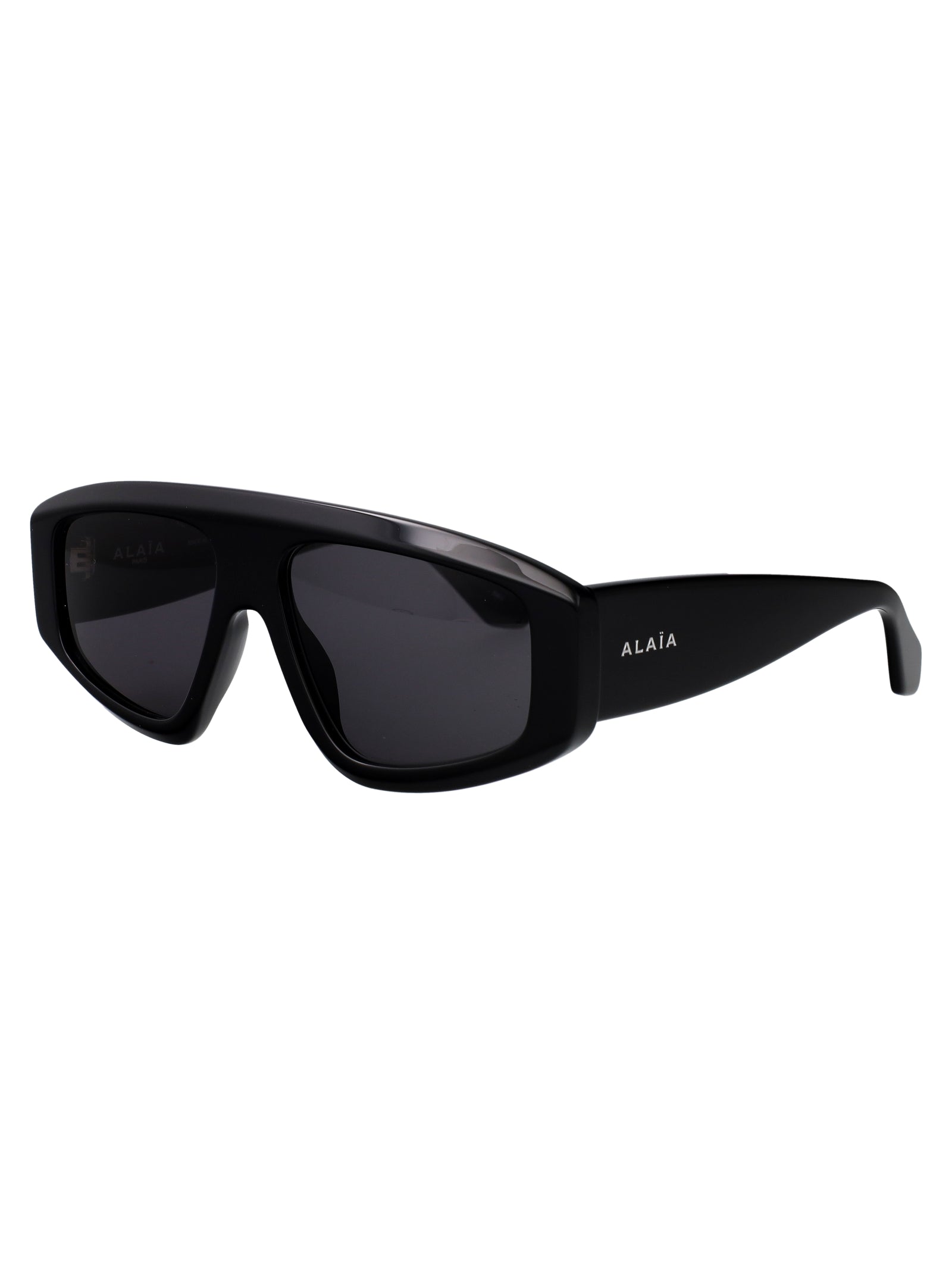 Alaïa AA0092S sunglasses in black-black-grey acetate